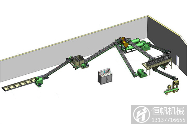 小型豬糞有機(jī)肥生產(chǎn)線